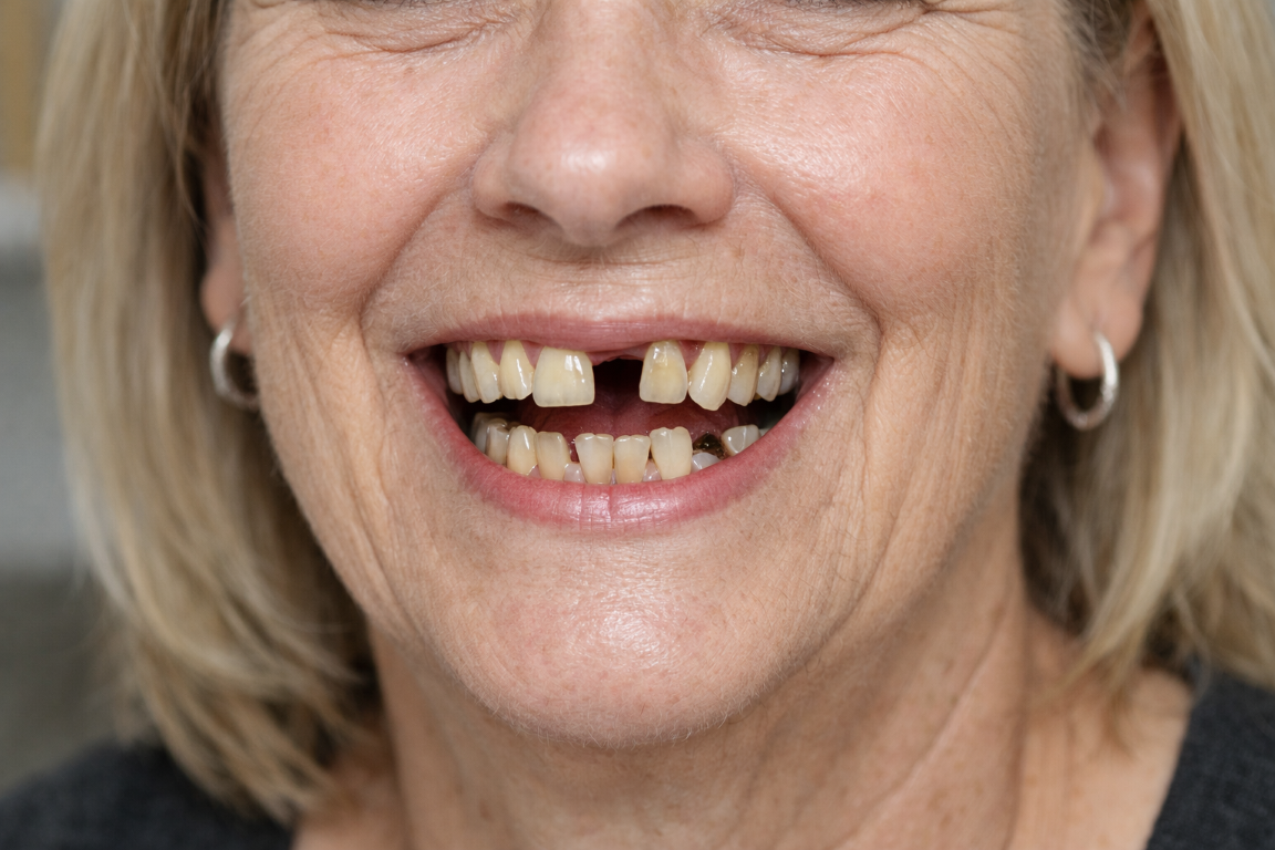 Smiling despite dental challenges (Medium) Smiling despite dental challenges (Medium)