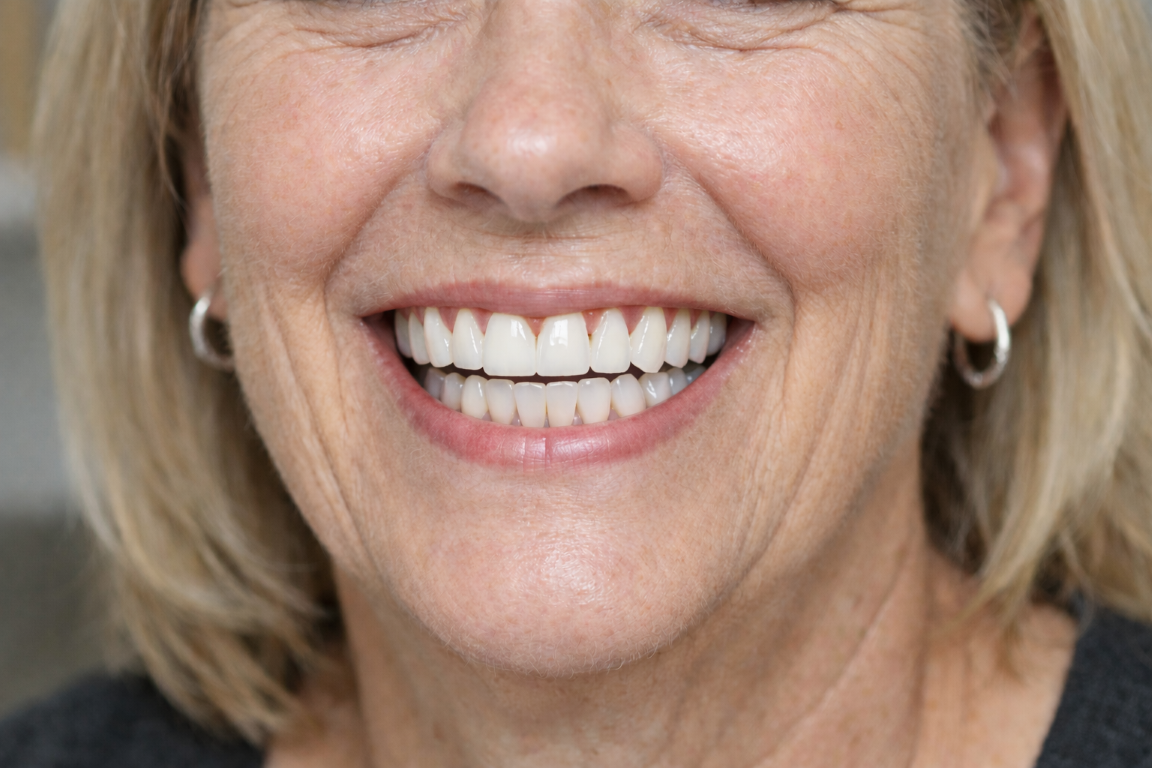 Smiling with perfect alignment (Medium) Smiling with perfect alignment (Medium)